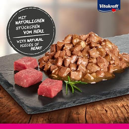 Vitakraft Poésie Délice Katzennassfutter mit Herz in Sauce, Geflügel und Schwein, getreidefrei und ohne Zucker, 85g - 85 g – Bild 1 von 10
