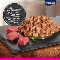 Produktbild von Vitakraft Poésie Délice Katzennassfutter mit Herz in Sauce, Geflügel und Schwein, getreidefrei und ohne Zucker, 85g - 85 g