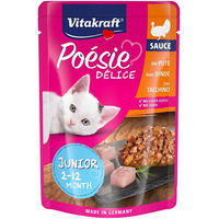 Produktbild von Vitakraft Poésie Délice Kitten Futter Pute in Sauce 23x85g