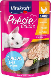 Produktbild von Vitakraft Poésie Délice Kitten Huhn in Sauce 23x85g