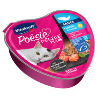Produktbild von Vitakraft Poésie Délice Plus Katzenfutter Lachs Adult 15 x 85 g - 15 x 85 g