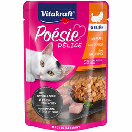 Vitakraft Poésie Délice Pute in Gelée Katzenfutter Adult Getreidefrei 23x85g – Bild 1 von 2