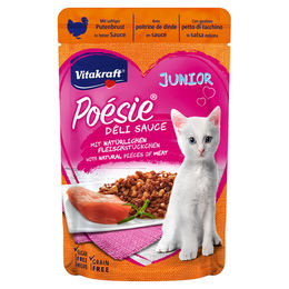 Vitakraft Poésie Délice Stückchen in Sauce Junior Pute Getreidefrei 85 g - 23 x 85 g – Bild 1 von 4