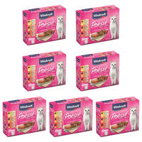 Produktbild von Vitakraft Poesie DeliSauce Katzen Nassfutter Adult Huhn Pute Rind Stückchen in Sauce Getreidefrei und Ohne Zucker 7x 85g Beutel