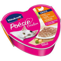 Produktbild von Vitakraft Poésie Katzen Nassfutter Pute in Käsesauce für Adult 15 x 85 g
