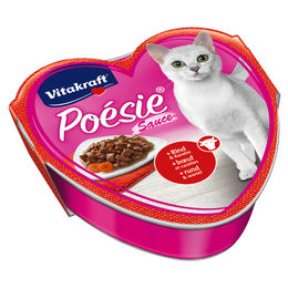 Vitakraft Poésie Katzen Nassfutter Rind in Sauce Getreidefrei und Zuckerfrei 15 x 85 g - 15 x 85 g – Bild 1 von 3