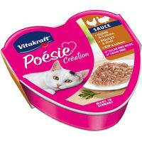 Produktbild von Vitakraft Poésie Katzenfutter Huhn und Pute in Sauce 15 x 85 g