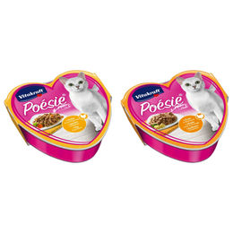 Vitakraft Poesie Katzenfutter Stückchen in Sauce Huhn mit Gartengemüse und Pute in Käsesauce 30x 85g – Bild 1 von 3