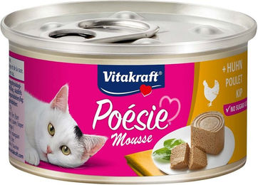 Produktbild von Vitakraft Poésie Mousse Huhn Katzenfutter 12x85g