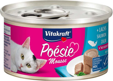 Produktbild von Vitakraft Poésie Mousse Lachs Katzenfutter 12x85g