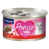 Produktbild von Vitakraft Poésie Mousse Rind Katzenfutter Adult ohne Zucker 12 x 85 g - 12 x 85 g