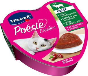 Vitakraft Poésie Schälchen Wild in Cranberry-Gelee 15 x 85 g – Bild 1 von 2