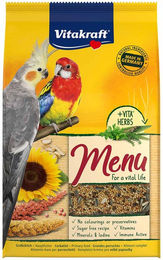 Vitakraft Premium Menü Hauptfutter für Großsittiche ohne tierisches Protein 3kg - 3 kg – Bild 1 von 8