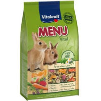 Produktbild von Vitakraft Premium Menü Vital Zwergkaninchen Hauptfutter ohne Zucker und Konservierungsstoffe 3x1 kg - 3 x 1 kg