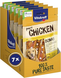 Vitakraft Pure Chicken Bonas Hundeleckerli Kaustangen mit Huhn und Käse getreidefrei und ohne Zucker 7x 80g - 7 x 80 g – Bild 1 von 4