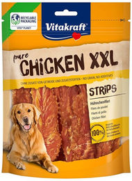Produktbild von Vitakraft Pure Chicken Strips XXL Hundetrockenfleisch Huhn getreidefrei und ohne Zucker 3x 250g