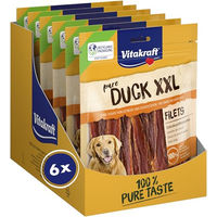 Produktbild von Vitakraft Pure Duck XXL Hundeleckerli Entenbrustfiletstreifen Monoprotein ohne Zucker 6x 250g - 6 x 250 g