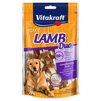 Produktbild von Vitakraft Pure LambDuo Kausnack für Hunde mit Lamm und Fisch getreidefrei ohne Zucker - 80 g