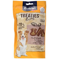 Produktbild von Vitakraft Treaties Bits Hundesnack Huhn und Schwein mit hohem Fleischanteil und ohne Zucker 6x120g - 6 x 120 g