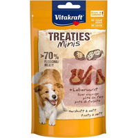 Produktbild von Vitakraft Treaties Minis Belohnungssnack Leberwurst mit Schwein 4x48g