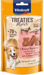Produktbild von Vitakraft Treaties Minis Belohnungssnack Rind für Hunde 8x48g