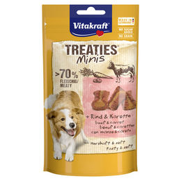 Vitakraft Treaties Minis Belohnungssnack Rind & Geflügel Getreidefrei & Ohne Zucker 48 g - 8 x 48 g – Bild 1 von 2