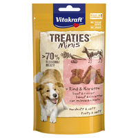 Produktbild von Vitakraft Treaties Minis Belohnungssnack Rind & Geflügel Getreidefrei & Ohne Zucker 48 g - 8 x 48 g