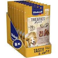 Produktbild von Vitakraft Treaties Minis Hundeleckerli mit Leberwurst getreidefrei und ohne Zucker 8x 48g