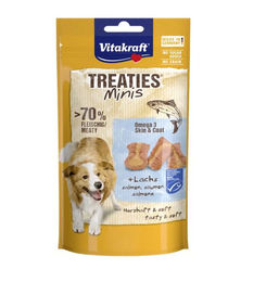 Vitakraft Treaties Minis Hundesnacks Lachs und Geflügel getreidefrei 48 g - 48 g – Bild 1 von 2
