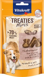 Vitakraft Treaties Minis Leberwurst Belohnungssnack für Hunde getreidefrei ohne Zucker 48 g - 48 g – Bild 1 von 6