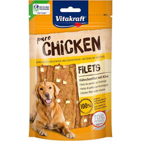 Produktbild von Vitakraft Trockenfleisch Huhn mit Käse getreidefrei und ohne Zucker 80g - 80 g