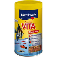 Produktbild von Vitakraft VITA Flockenfutter für Süßwasserfische mit Garnelen ohne Konservierungsstoffe und Zucker 1000 ml
