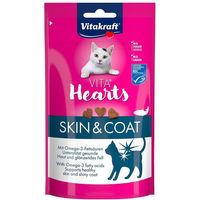 Produktbild von Vitakraft Vita Hearts Skin und Coat Leckerli Lachs für Haut und Fell 9x 40g