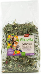 Produktbild von Vitakraft Vita Herbal Duo Snack Obstwiese für Kaninchen und Nager 400 g vegan ohne tierisches Protein - 400 g