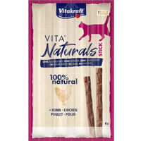 Produktbild von Vitakraft Vita Naturals Crunchy Sticks Huhn Leckerli für Katzen 4 Stück