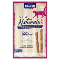Produktbild von Vitakraft Vita Naturals Crunchy Sticks mit Lachs MSC Leckerli 4er Pack