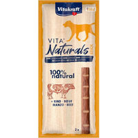 Produktbild von Vitakraft Vita Naturals Kausnack Stick Rind ohne Farb- und Aromastoffe sowie ohne Konservierungsstoffe 28x2St