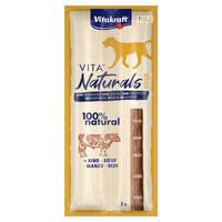Produktbild von Vitakraft Vita Naturals Kausnack Stick Rind und Geflügel ohne Farb- und Aromastoffe sowie ohne Konservierungsstoffe - 2 x 11 g