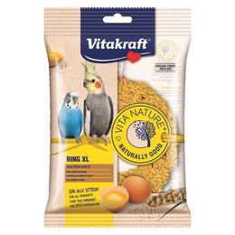 Produktbild von Vitakraft VitaNature Knabberring aus Naturholz mit Ei für Wellensittiche bunt - 70 g