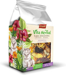 Produktbild von Vitakraft Vitapol Flower Meadow Getrocknete Kräuter für Chinchillas und Kaninchen 30 g - 30 g