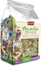 Vitakraft Vitapol Mix Kräutergarten getrocknete Kräuter für Kaninchen und Nagetiere 150 g vegan und ohne tierisches Protein - 150 g – Bild 1 von 1