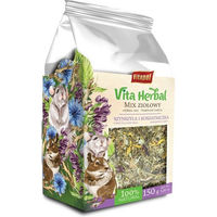 Produktbild von Vitakraft Vitapol Mix Kräutergarten getrocknete Kräuter für Kaninchen und Nagetiere 150 g vegan und ohne tierisches Protein - 150 g