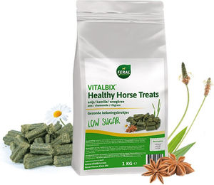 Vitalbix Healthy Horse Treats Pferdeleckerli Brennnessel und Anis 1 kg – Bild 1 von 2