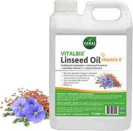 Vitalbix Leinöl mit Vitamin E für Haut und Fell sowie Verdauung 2 Liter – Bild 1 von 1