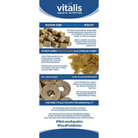 Produktbild von Vitalis Cichlid Carnivore Pellets 300g Fischfutter für Buntbarsche mit Weich- und Krustentieren - 300 g