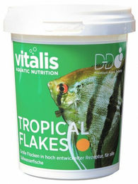 Produktbild von Vitalis Tropical Flakes Fischfutter für Süßwasserfische und Diskus 40g - 240 g