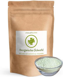 vitalundfitmit100 Anorganischer Schwefel fein gemahlenes Pulver 500g zur Unterstützung des Immunsystems – Bild 1 von 3