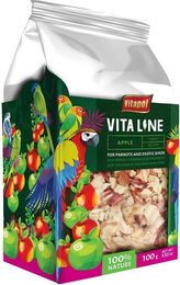 Produktbild von VITAPOL Apfel Fruchtsnack für Papageien und exotische Vögel 100g - 100 g