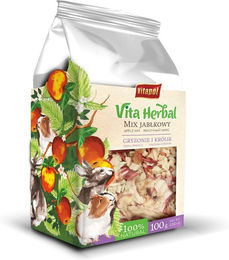 Produktbild von VITAPOL Apfel-Mix mit getrockneten Kräutern für Kaninchen 100 g - 100 g