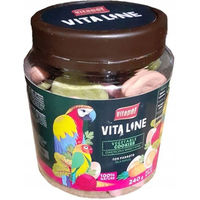 Produktbild von VITAPOL Ei-Biskuit Gemüsekekse Ergänzungsfutter für Papageien 240 g Glas - 240 g